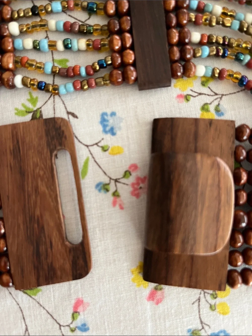 Bohemian Style Wood Bead ed Multi-Color Stretch Belt